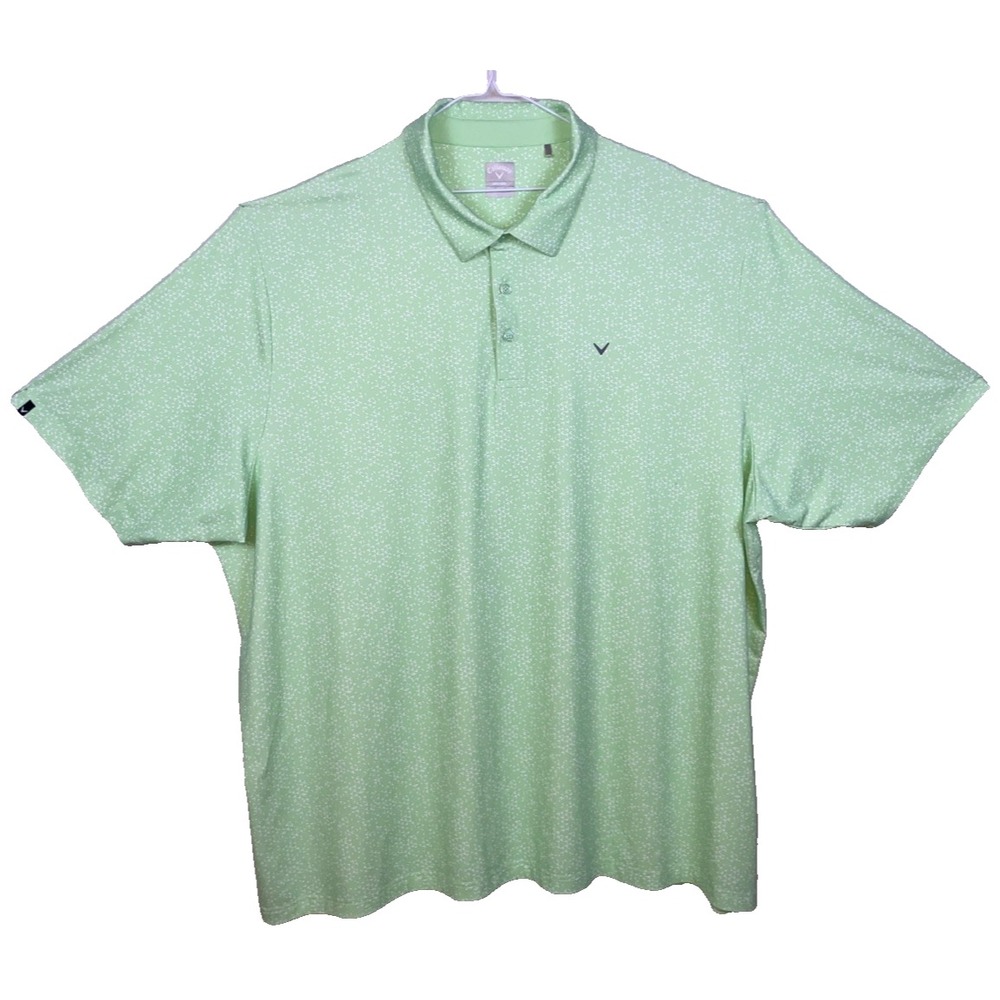 Callaway Golf Opti-Dri Polo Shirt Mens 4XLT Swing Tech Mint Green Short Sleeve